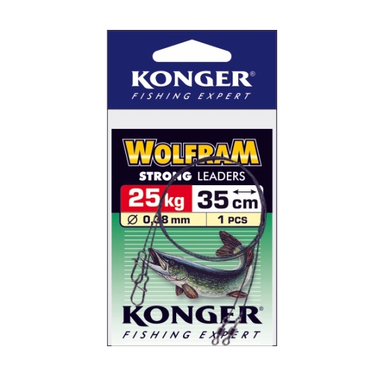 KONGER Przypon Wolfram Strong 35cm 25kg - 2 sztuki